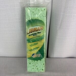 Libman Scrubster Mop Refill Easy Change Snap On Replacement Head 03105 Green New